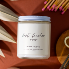 Load image into Gallery viewer, Best Teacher Ever: 8 oz Soy Wax Hand-Poured Candle

