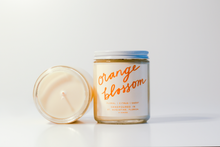 Load image into Gallery viewer, Orange Blossom: 8 oz Soy Wax Hand-Poured Candle
