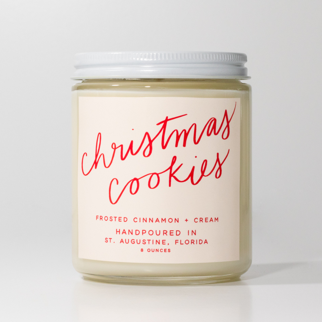 Christmas Cookies: 8 oz Soy Wax Hand-Poured Candle