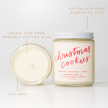 Load image into Gallery viewer, Christmas Cookies: 8 oz Soy Wax Hand-Poured Candle