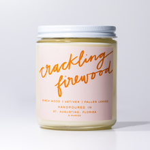 Load image into Gallery viewer, Crackling Firewood: 8 oz Soy Wax Hand-Poured Candle
