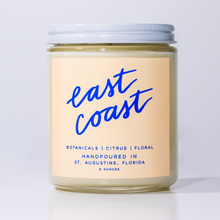Load image into Gallery viewer, East Coast: 8 oz Soy Wax Hand-Poured Candle