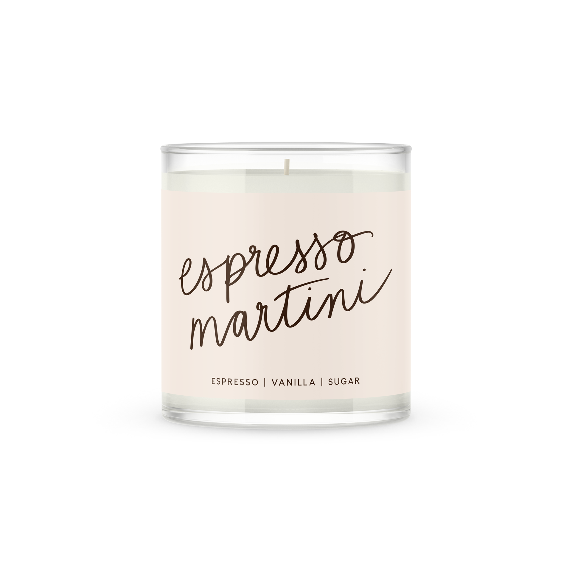 Espresso Martini Glass Candle | Coffee + Vanilla