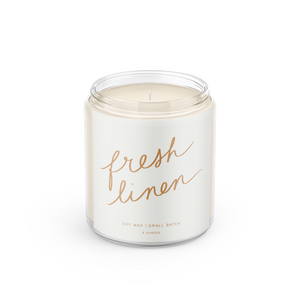 Fresh Linens Soy Wax Candle