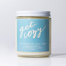 Load image into Gallery viewer, Get Cozy: 8 oz Soy Wax Hand-Poured Candle
