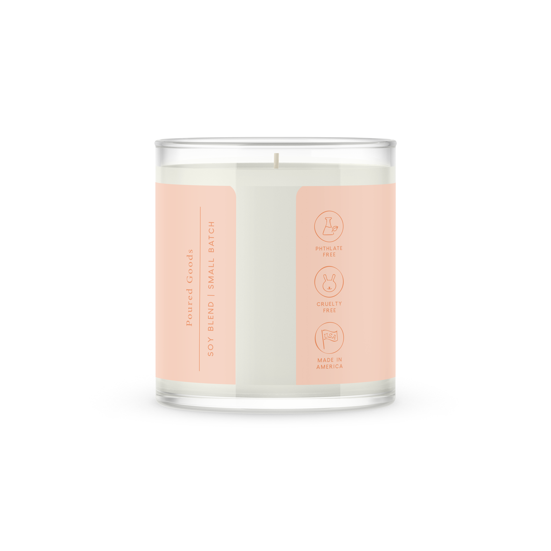 Golden Sunrise Glass Candle | Orange + Jasmine
