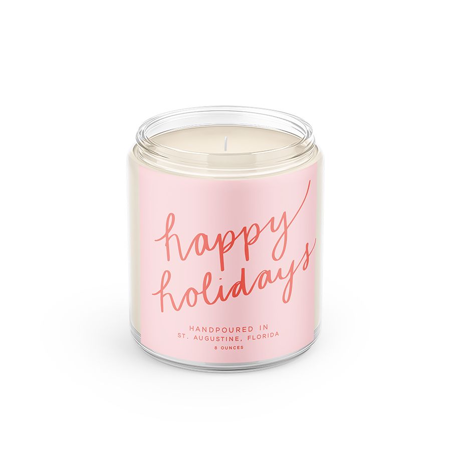 Happy Holidays Soy Wax Candle
