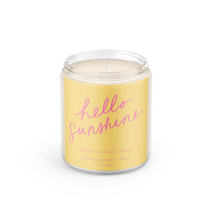 Hello Sunshine: 8oz Soy Wax Hand-Poured Candle