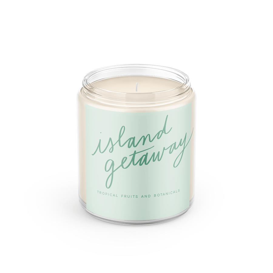 Island Getaway: 8 oz Soy Wax Hand-Poured Candle