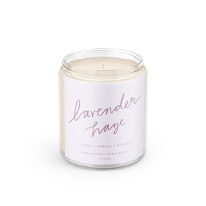 Lavender Haze: 8 oz Soy Wax Hand-Poured Candle