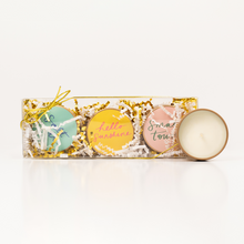 Load image into Gallery viewer, Travel Tin Trio: Classic 1.5 oz Soy Wax Hand-Poured Candles
