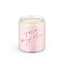 Load image into Gallery viewer, Pink Magnolia: 8 oz Soy Wax Hand-Poured Candle
