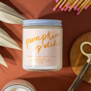 Pumpkin Patch: 8 oz Soy Wax Hand-Poured Candle