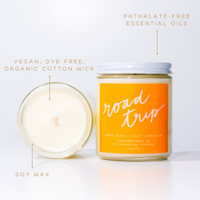 Load image into Gallery viewer, Road Trip: 8 oz Soy Wax Hand-Poured Candle
