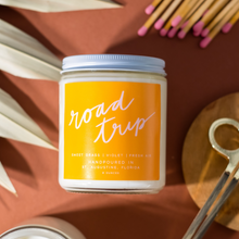 Load image into Gallery viewer, Road Trip: 8 oz Soy Wax Hand-Poured Candle
