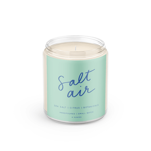 Salt Air: 8 oz Soy Wax Hand-Poured Candle