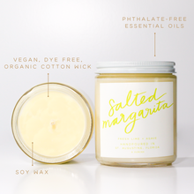 Load image into Gallery viewer, Salted Margarita: 8 oz Soy Wax Hand-Poured Candle
