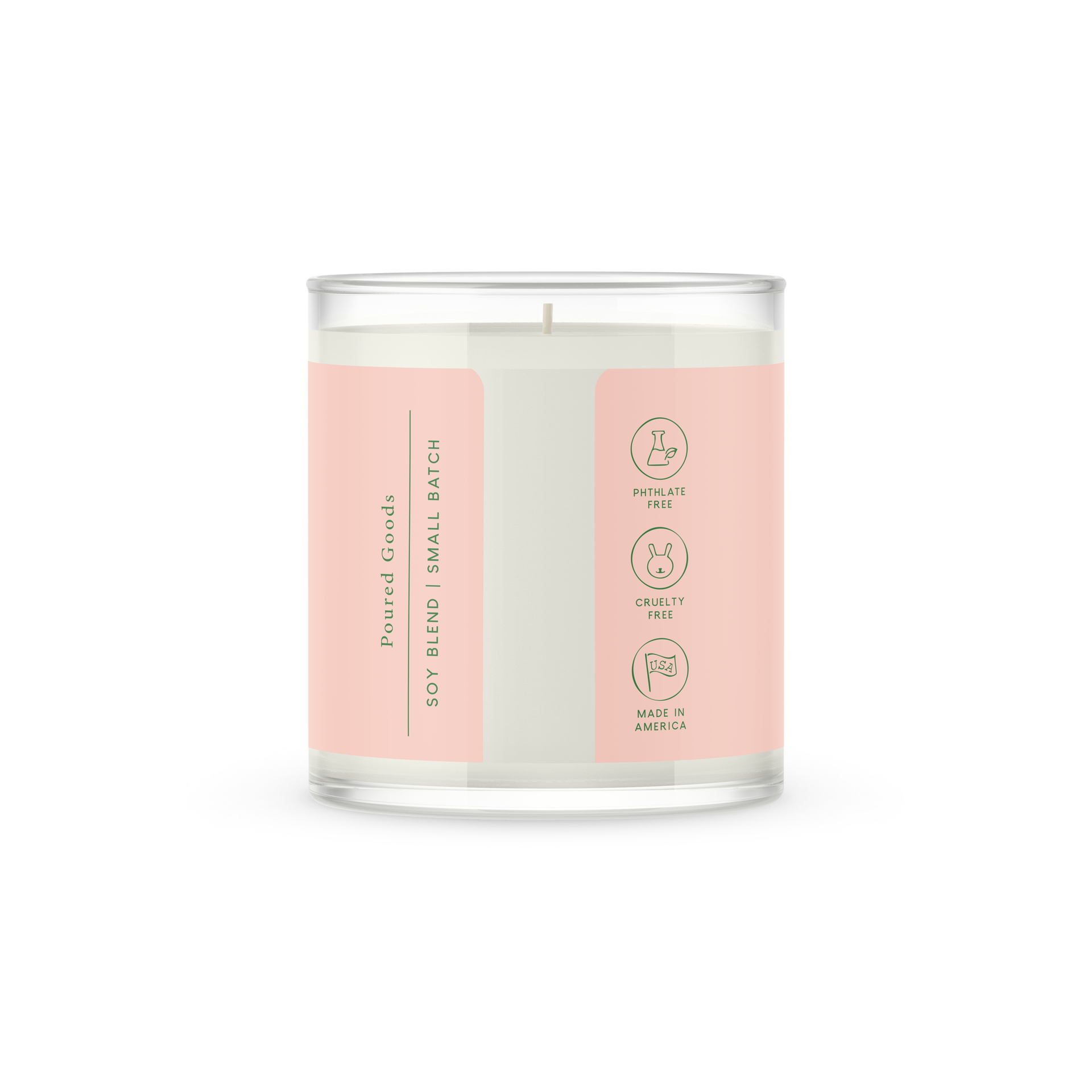Small Town Glass Candle | Sandalwood + Amber