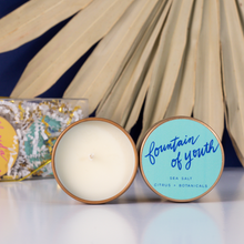Load image into Gallery viewer, Travel Tin Trio: Florida 1.5 oz Soy Wax Hand-Poured Candles
