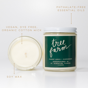 Tree Farm: 8 oz Soy Wax Hand-Poured Candle