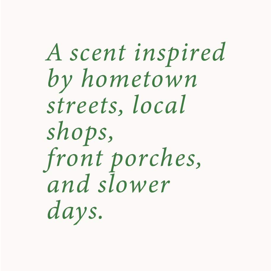 Small Town Candle | Sandalwood + Amber