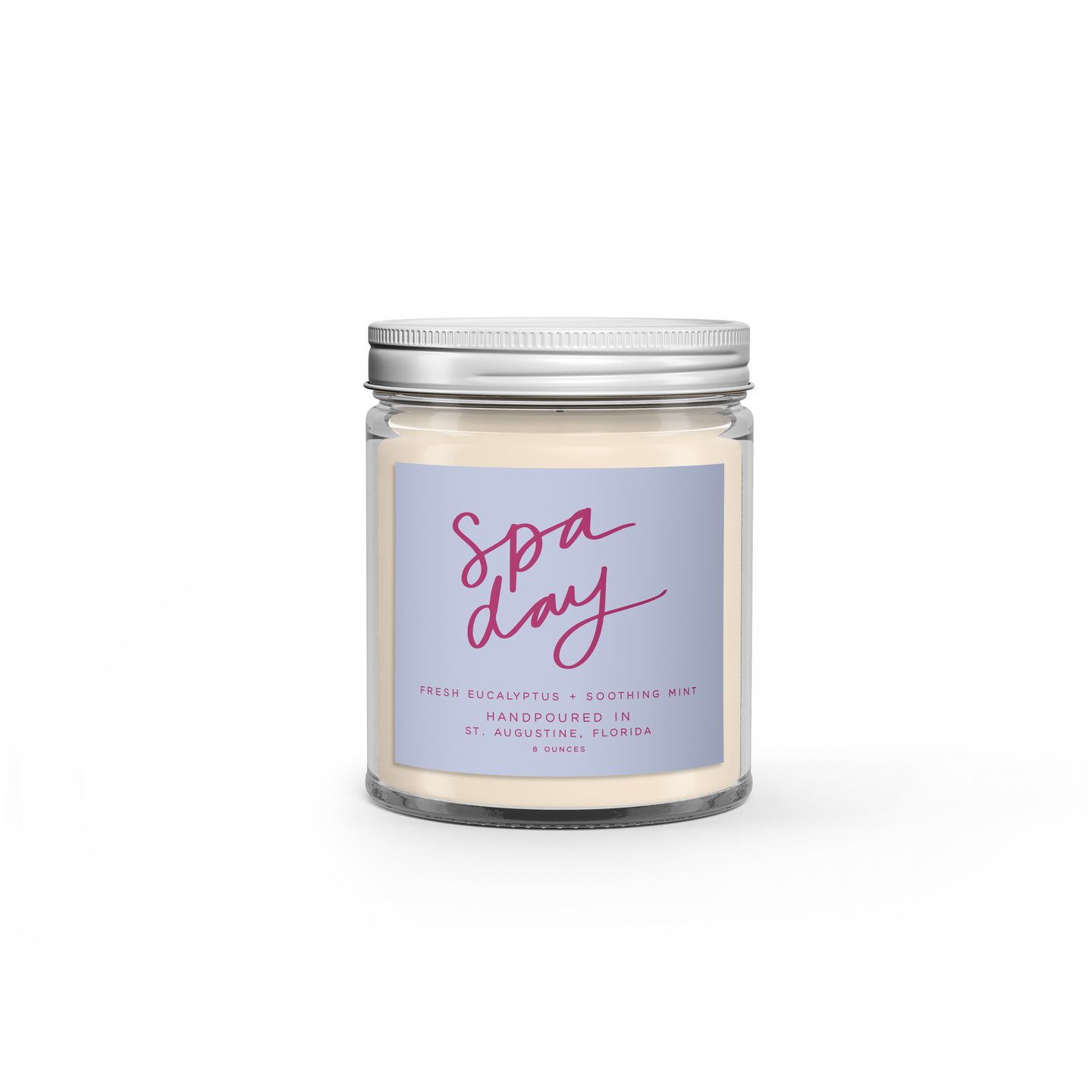 Spa Day: 8 oz Soy Wax Hand-Poured Candle