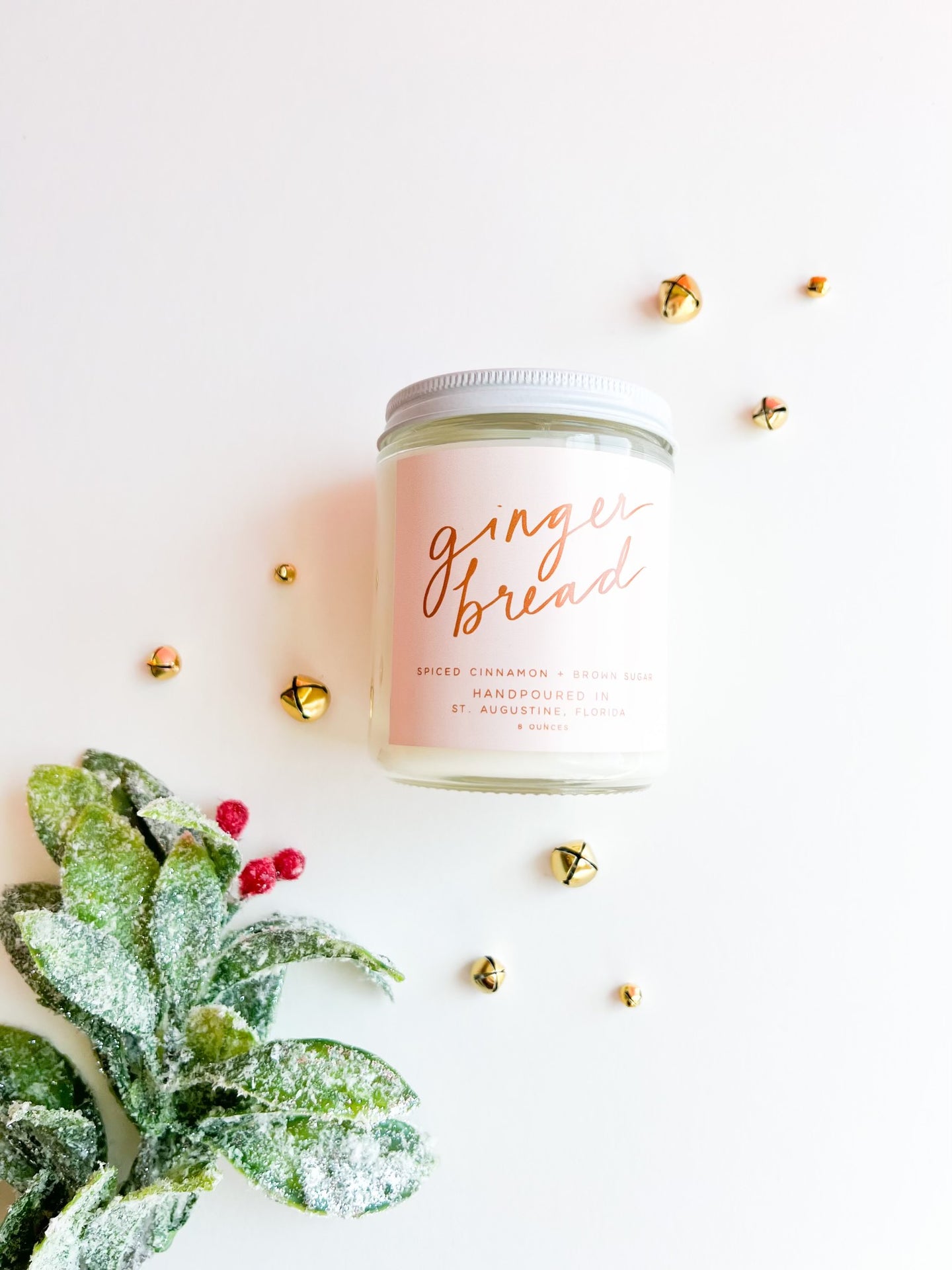 Gingerbread: 8 oz Soy Wax Hand-Poured Candle